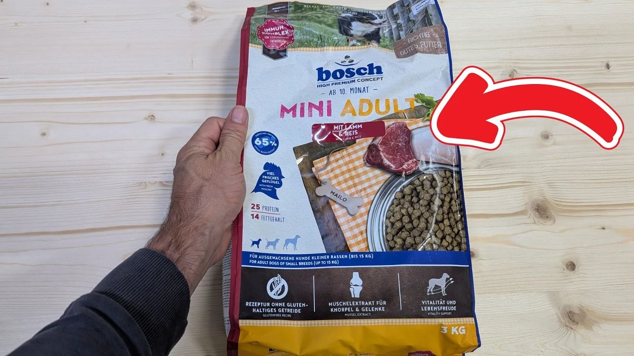 Video: bosch HPC Mini Adult Lamm & Reis