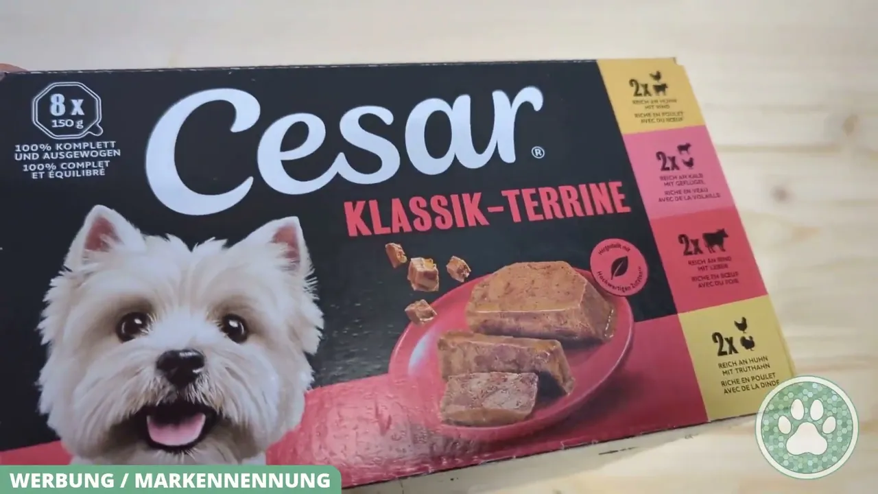 Das Cesar Klassik-Terrine Multipack bietet verschiedene Geschmacksrichtungen in handlichen 150-Gramm-Schalen.