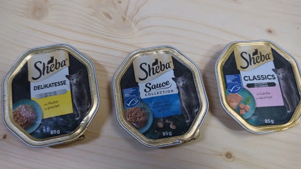 Video: SHEBA Adult Classics Fisch Katzennassfutter
