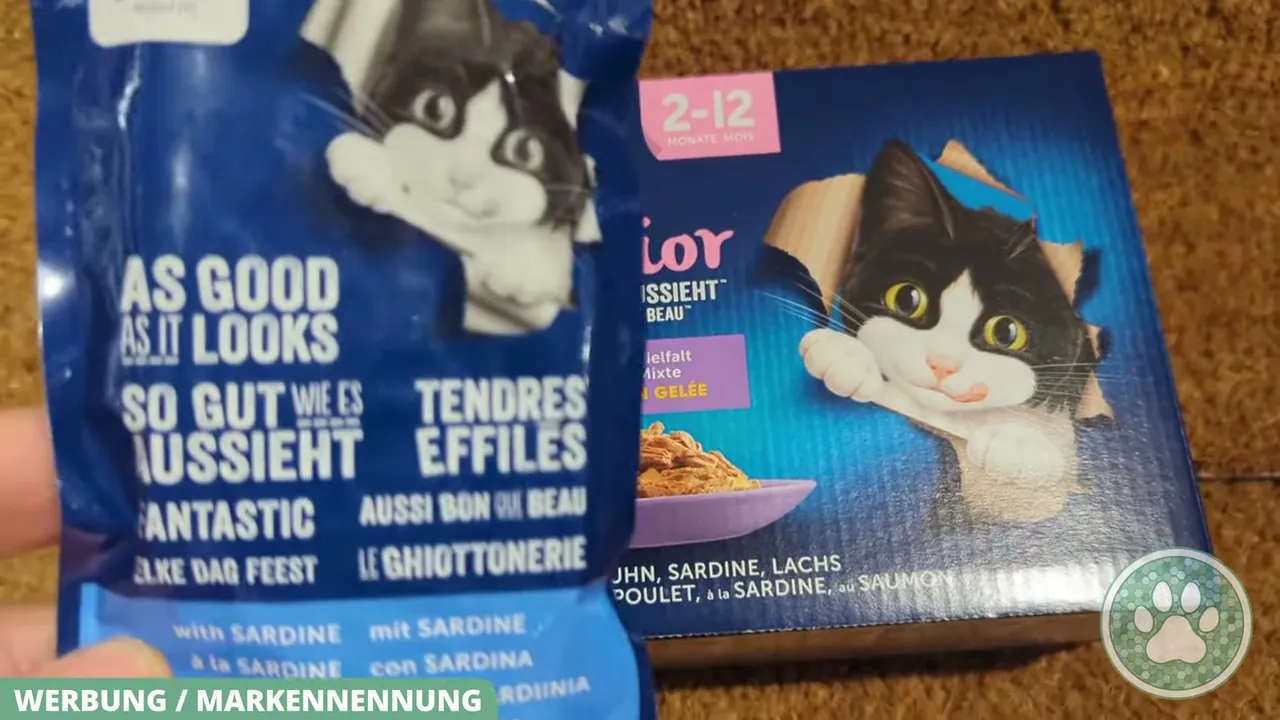 Das Nassfutter in Gelee ist in praktischen Einzelportionsbeuteln zu je 85 Gramm vorportioniert.
