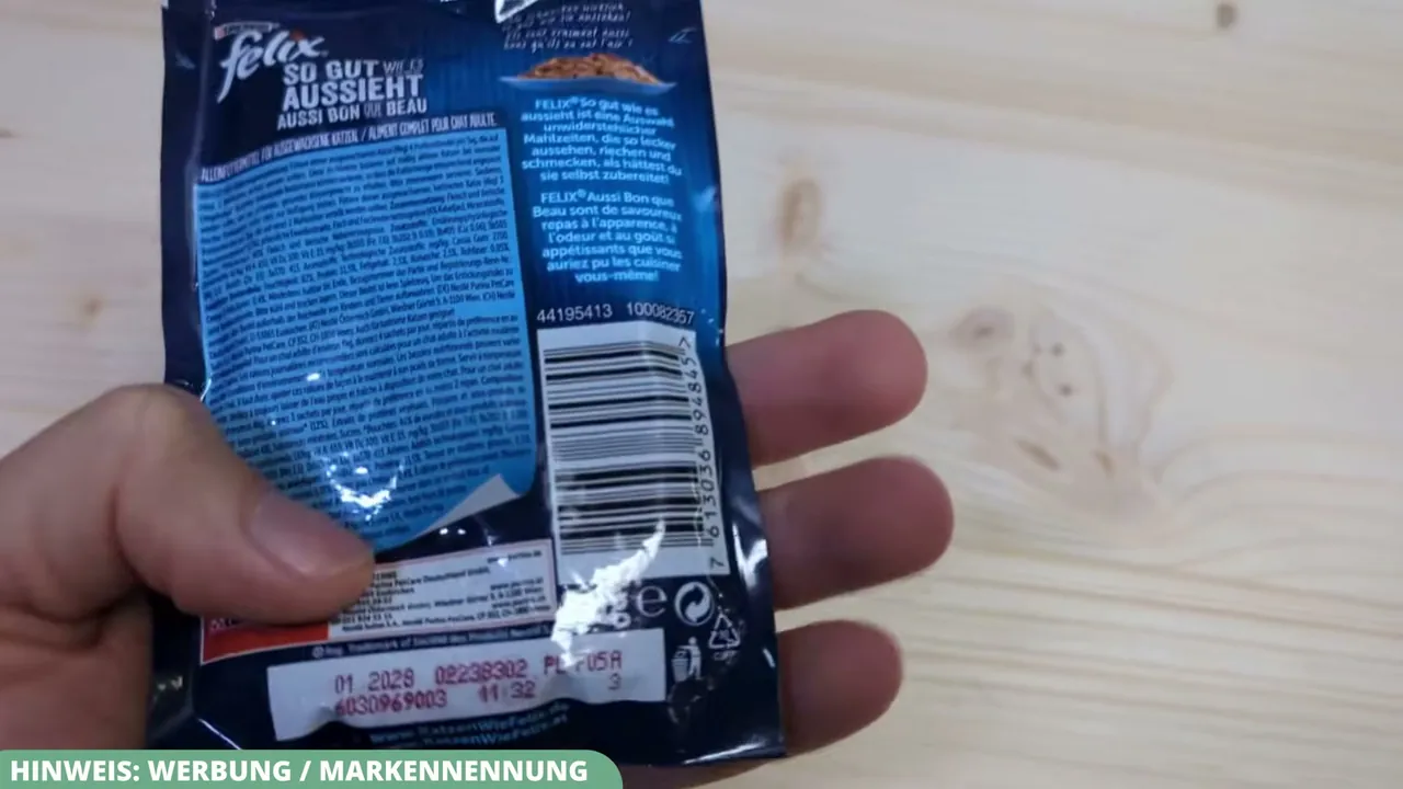 Jeder einzelne Frischebeutel des Multipacks enthält 85 Gramm Alleinfuttermittel.