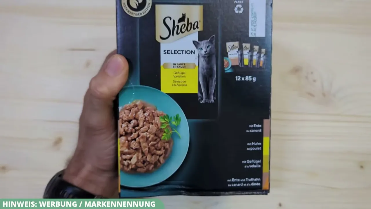 Das Nassfutter von Sheba eignet sich als Alleinfuttermittel für ausgewachsene Katzen ab zwölf Monaten bis ins Seniorenalter.