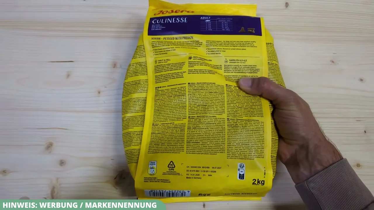 Die Verpackung listet sämtliche enthaltenen Vitamine, Spurenelemente und Mineralstoffe transparent auf.
