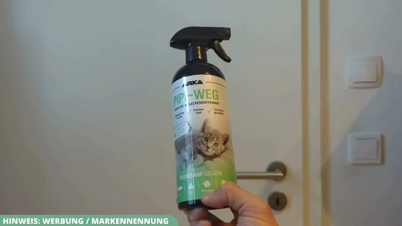 Meiner Meinung nach ist der ARKA Pipi-Weg Enzymreiniger die perfekte Lösung gegen hartnäckigen Katzenurin.