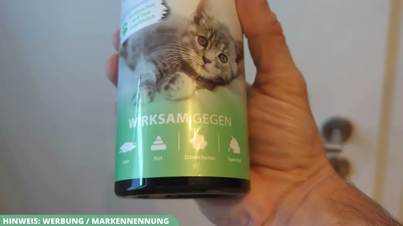 Ich finde es super, dass das Spray laut Etikett nicht nur gegen Urin, sondern auch gegen Kot und Erbrochenes hilft.