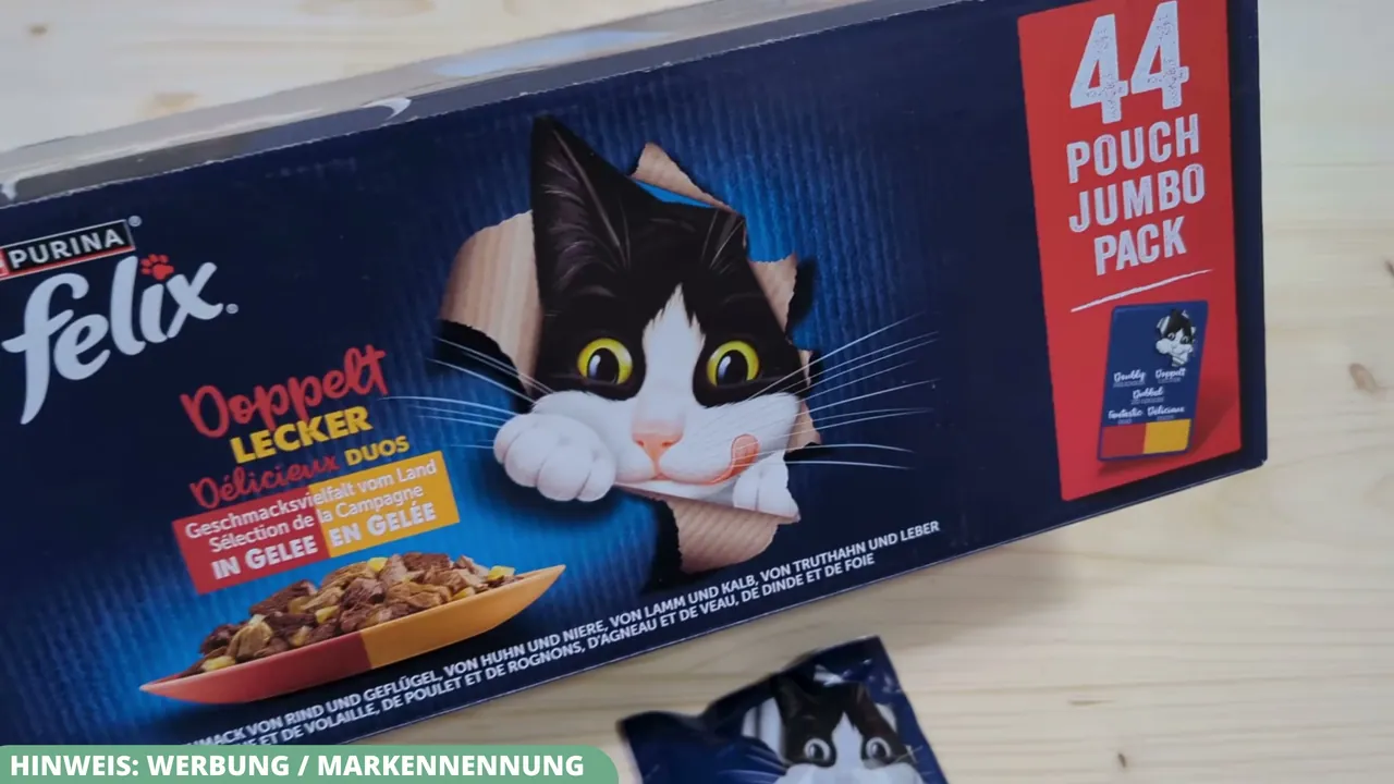 Das Felix Doppelt Lecker Maxipack bietet 44 Portionsbeutel à 85 Gramm in verschiedenen Geschmacksvariationen.