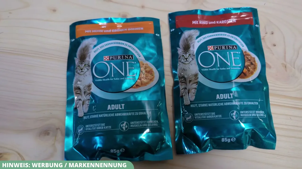 Die 85-Gramm-Frischebeutel kombinieren Fleisch mit Gemüse in schmackhafter Sauce.
