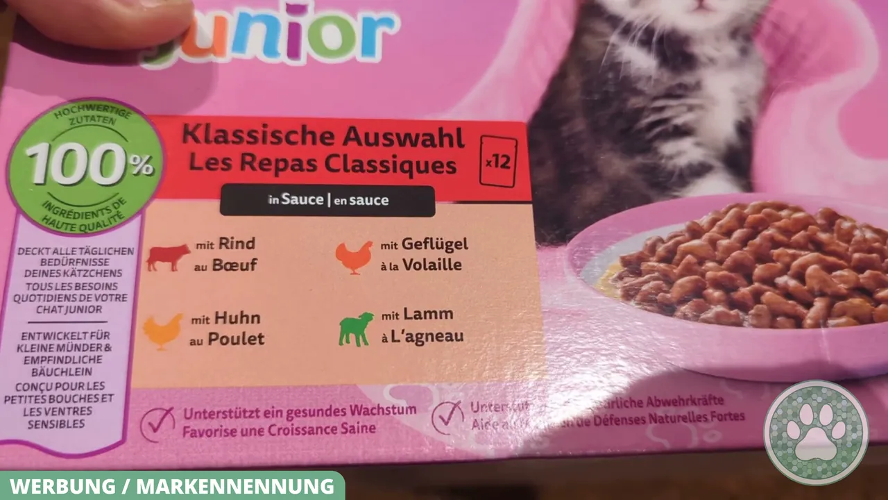 Die klassische Auswahl in Sauce bietet vier verschiedene Geschmacksrichtungen: Rind, Geflügel, Huhn und Lamm.